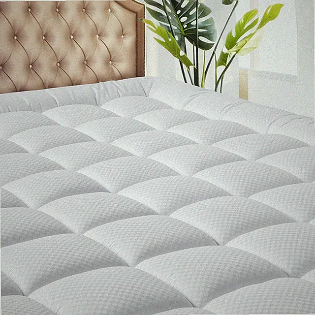 MATBEBY King Size Cooling Quilted Mattress Pad Protector 8-21" Deep Pocket