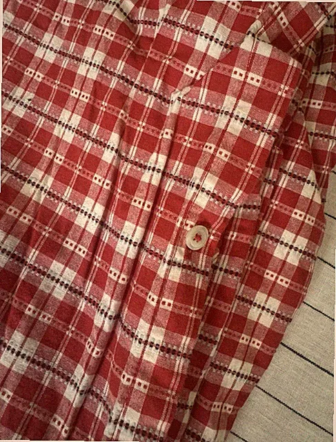 Vintage Ralph Lauren Dockside Plaid Queen Size Duvet Cover Red White Farmhouse